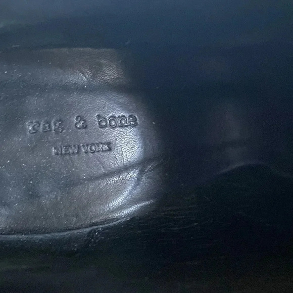 RAG & Bone open toe heeled booties size EU 38 or US 8 beautiful leather EUC - Picture 6 of 9